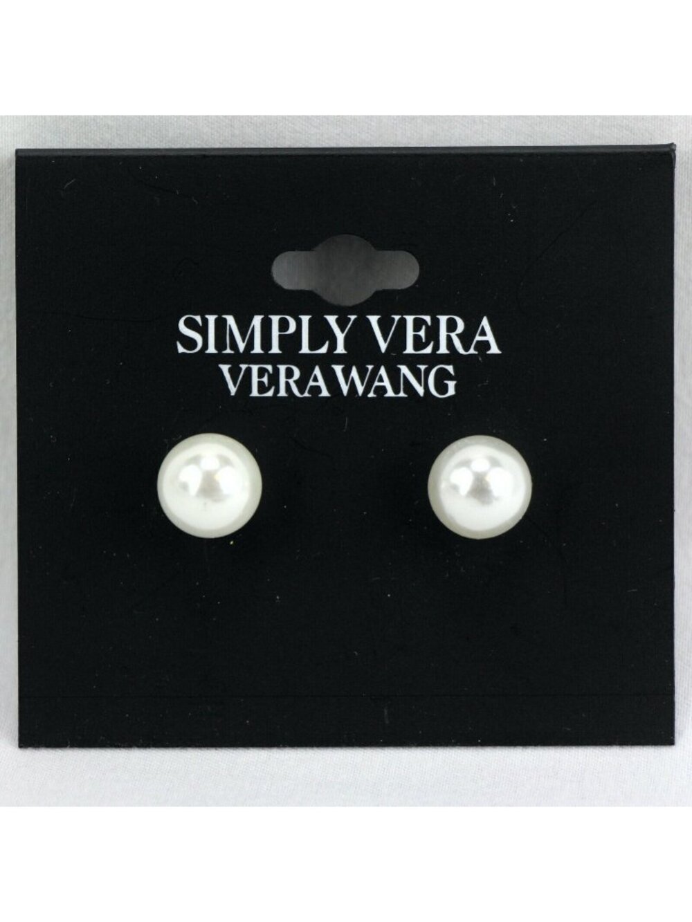 Vera Wang Earrings 3/8" Faux Pearl Stud Simply Vera